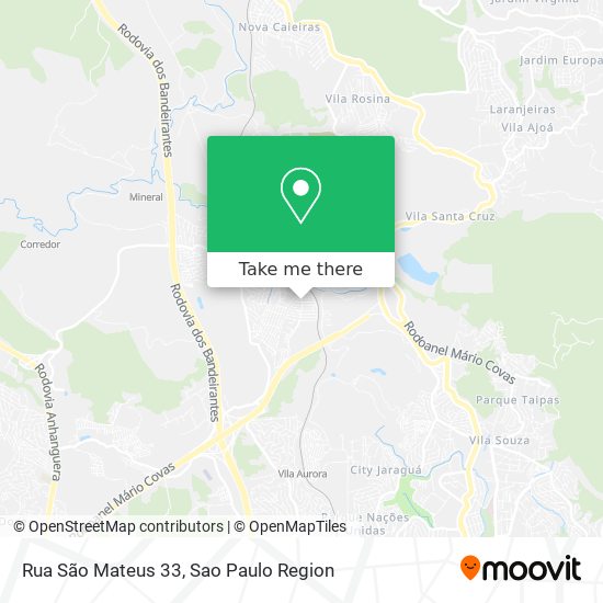 Rua São Mateus 33 map