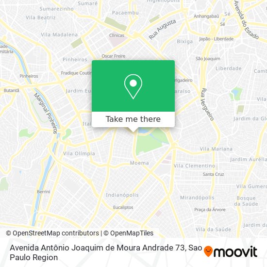 Mapa Avenida Antônio Joaquim de Moura Andrade 73