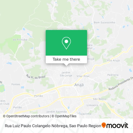 Rua Luiz Paulo Colangelo Nóbrega map