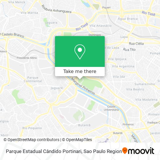 Parque Estadual Cândido Portinari map