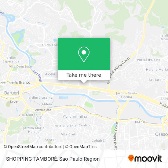 Mapa SHOPPING TAMBORÉ