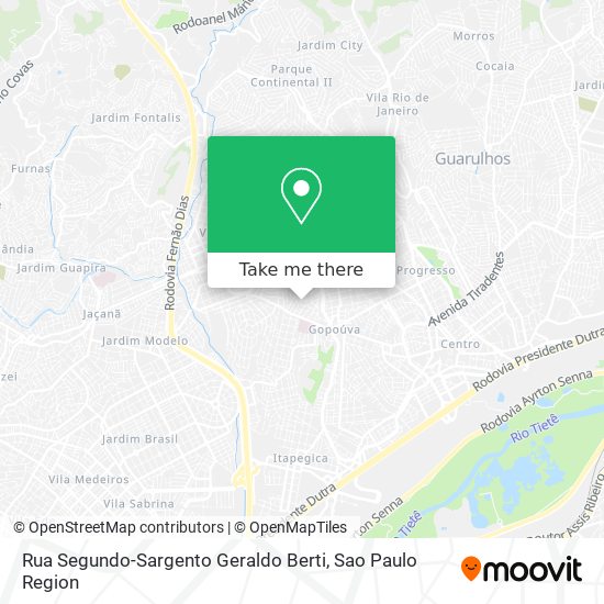 Rua Segundo-Sargento Geraldo Berti map