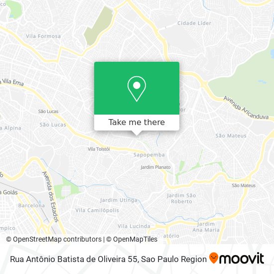 Rua Antônio Batista de Oliveira 55 map