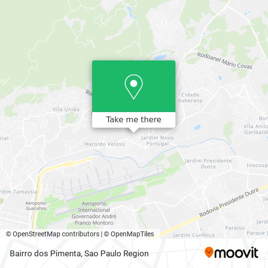 Bairro dos Pimenta map