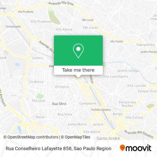 Rua Conselheiro Lafayette 858 map