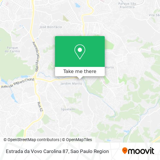 Estrada da Vovo Carolina 87 map
