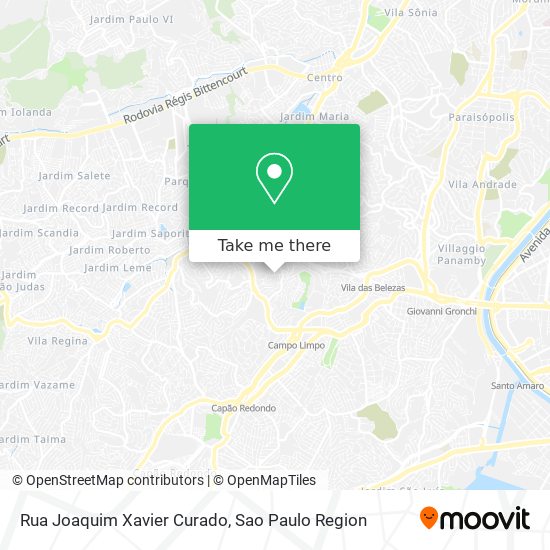 Rua Joaquim Xavier Curado map