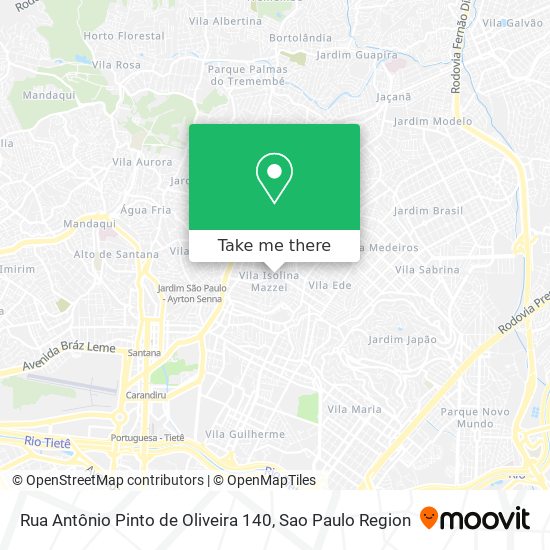 Rua Antônio Pinto de Oliveira 140 map