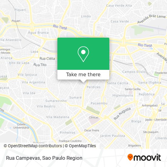 Rua Campevas map