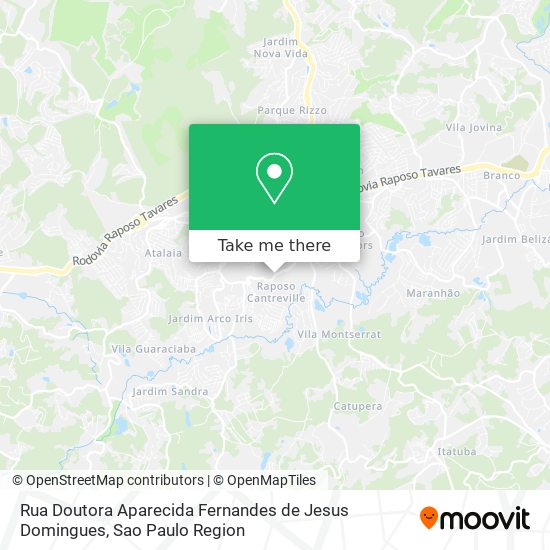 Rua Doutora Aparecida Fernandes de Jesus Domingues map