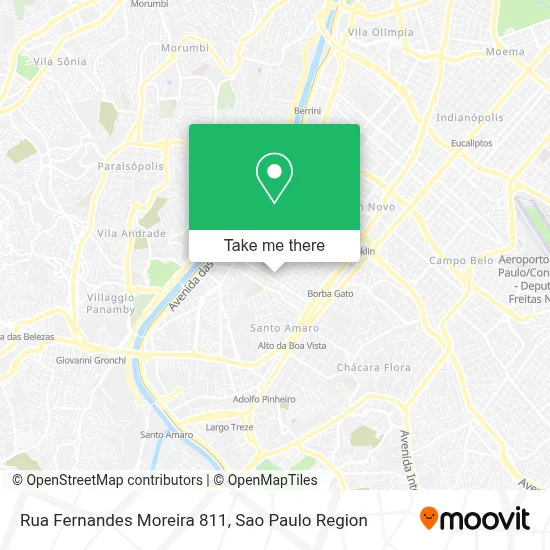Rua Fernandes Moreira 811 map