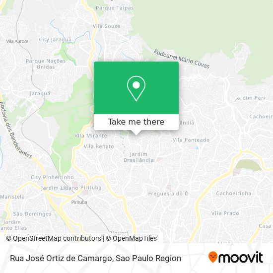 Rua José Ortiz de Camargo map