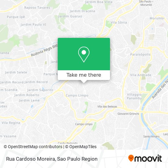 Mapa Rua Cardoso Moreira