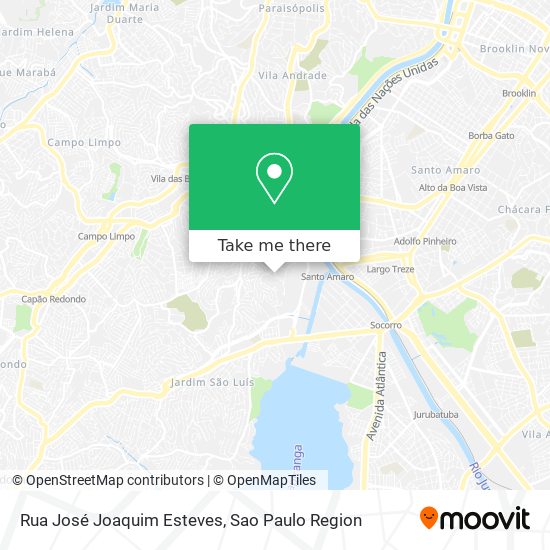 Mapa Rua José Joaquim Esteves