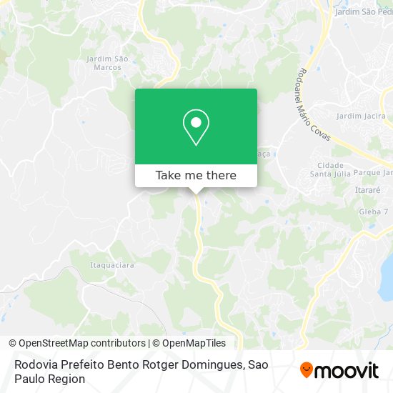 Rodovia Prefeito Bento Rotger Domingues map