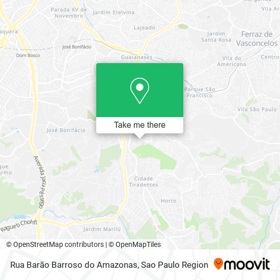 Rua Barão Barroso do Amazonas map
