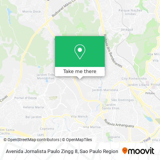 Mapa Avenida Jornalista Paulo Zingg 8