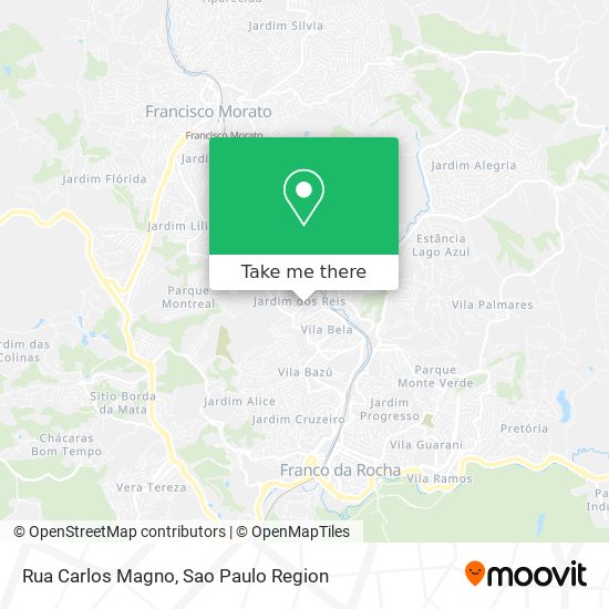 Mapa Rua Carlos Magno