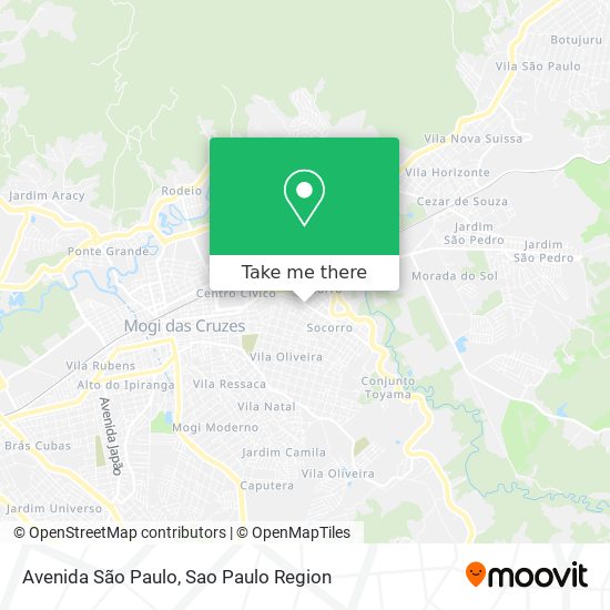Mapa Avenida São Paulo