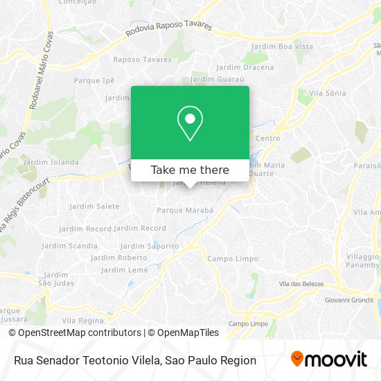 Rua Senador Teotonio Vilela map