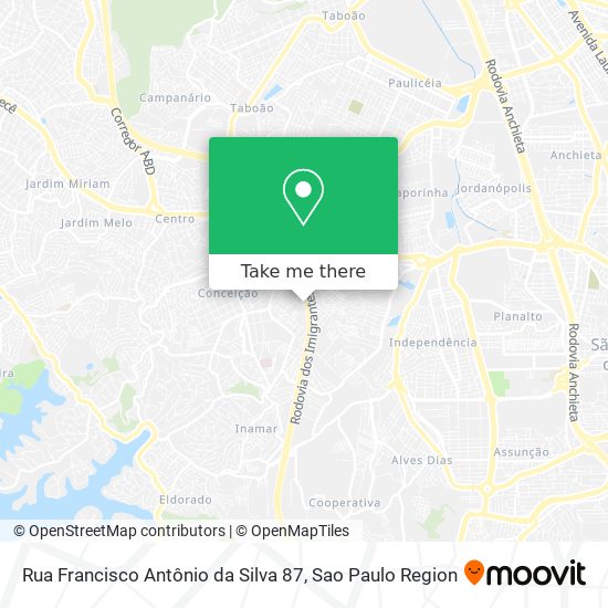 Mapa Rua Francisco Antônio da Silva 87