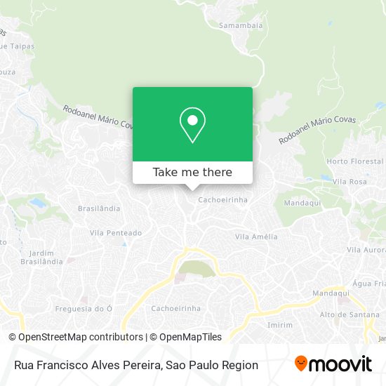 Mapa Rua Francisco Alves Pereira