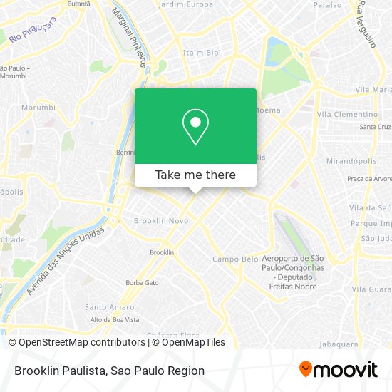 Brooklin Paulista map