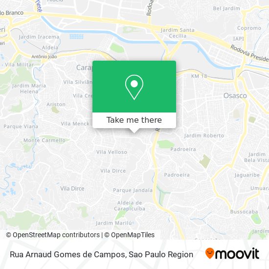 Rua Arnaud Gomes de Campos map