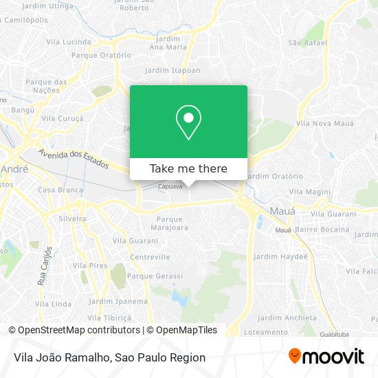 Vila João Ramalho map