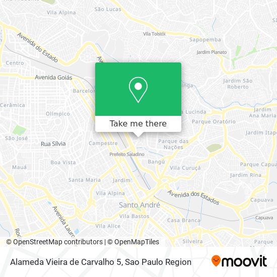 Alameda Vieira de Carvalho 5 map