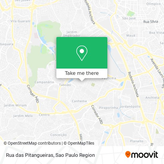 Rua das Pitangueiras map