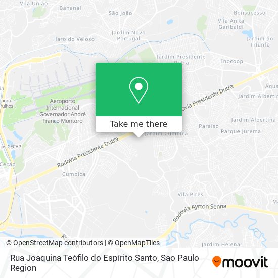 Rua Joaquina Teófilo do Espírito Santo map
