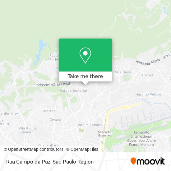 Mapa Rua Campo da Paz