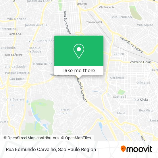 Mapa Rua Edmundo Carvalho