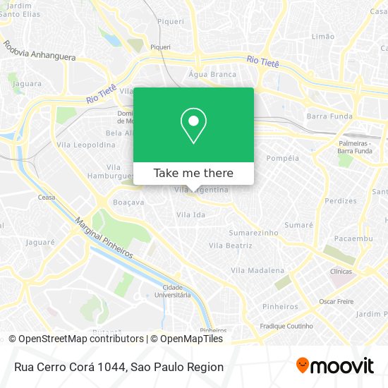 Rua Cerro Corá 1044 map