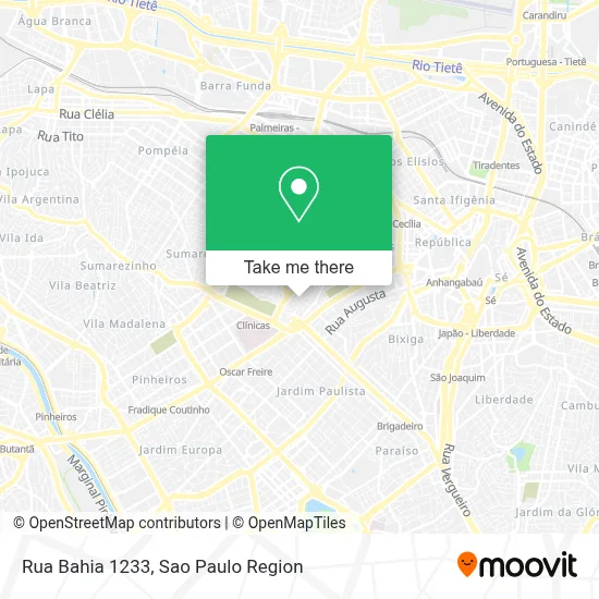 Rua Bahia 1233 map
