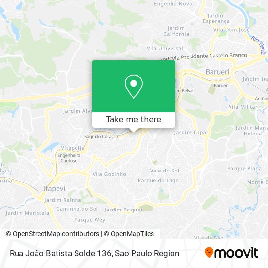 Rua João Batista Solde 136 map