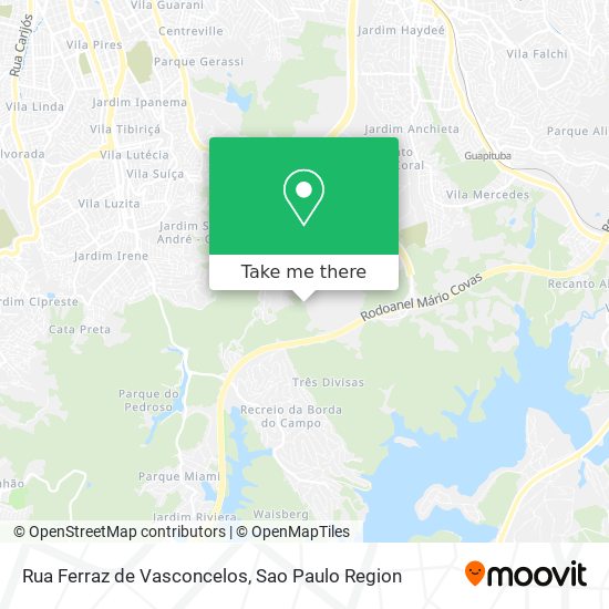 Rua Ferraz de Vasconcelos map