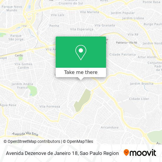 Avenida Dezenove de Janeiro 18 map