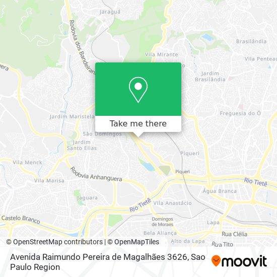 Avenida Raimundo Pereira de Magalhães 3626 map