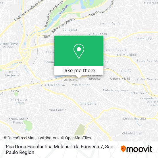 Rua Dona Escolástica Melchert da Fonseca 7 map