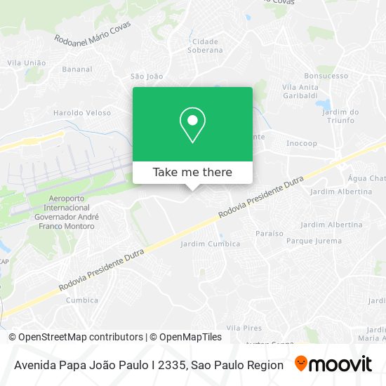 Mapa Avenida Papa João Paulo I 2335