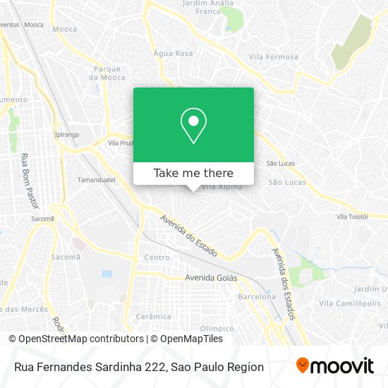 Mapa Rua Fernandes Sardinha 222