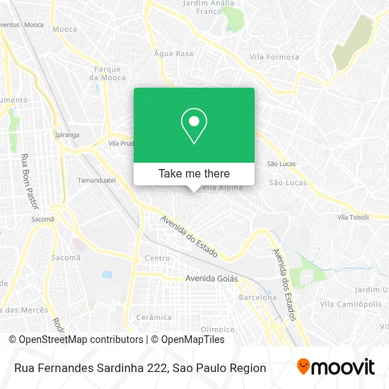 Rua Fernandes Sardinha 222 map