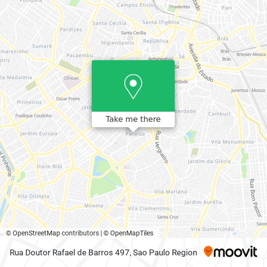 Rua Doutor Rafael de Barros 497 map