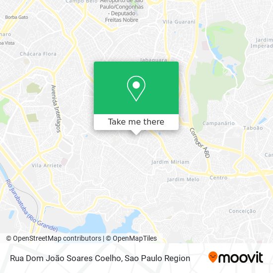 Mapa Rua Dom João Soares Coelho