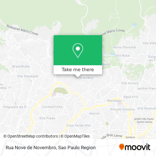 Mapa Rua Nove de Novembro