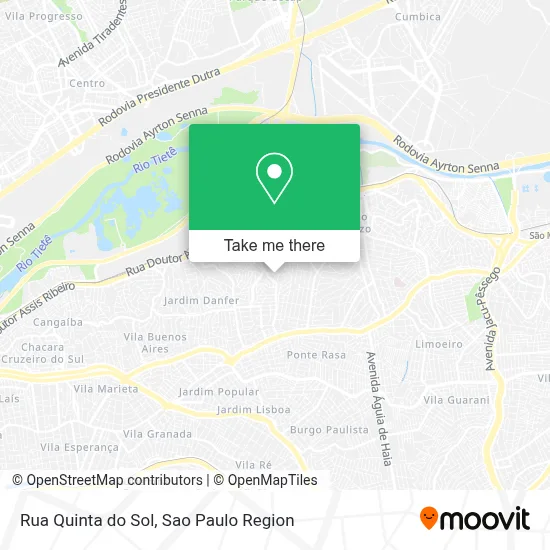 Rua Quinta do Sol map