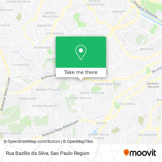 Rua Bazílio da Silva map