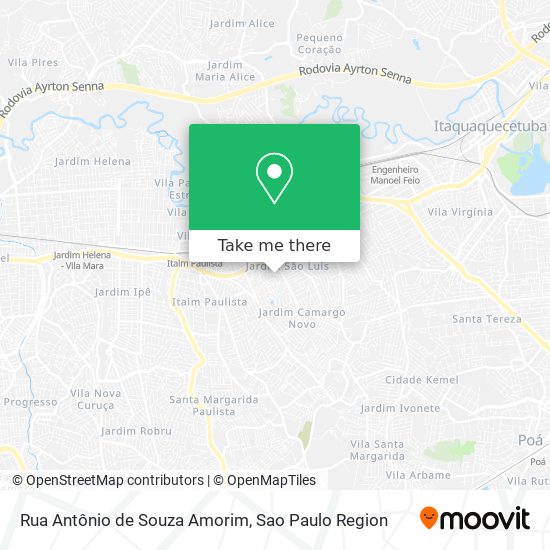 Rua Antônio de Souza Amorim map